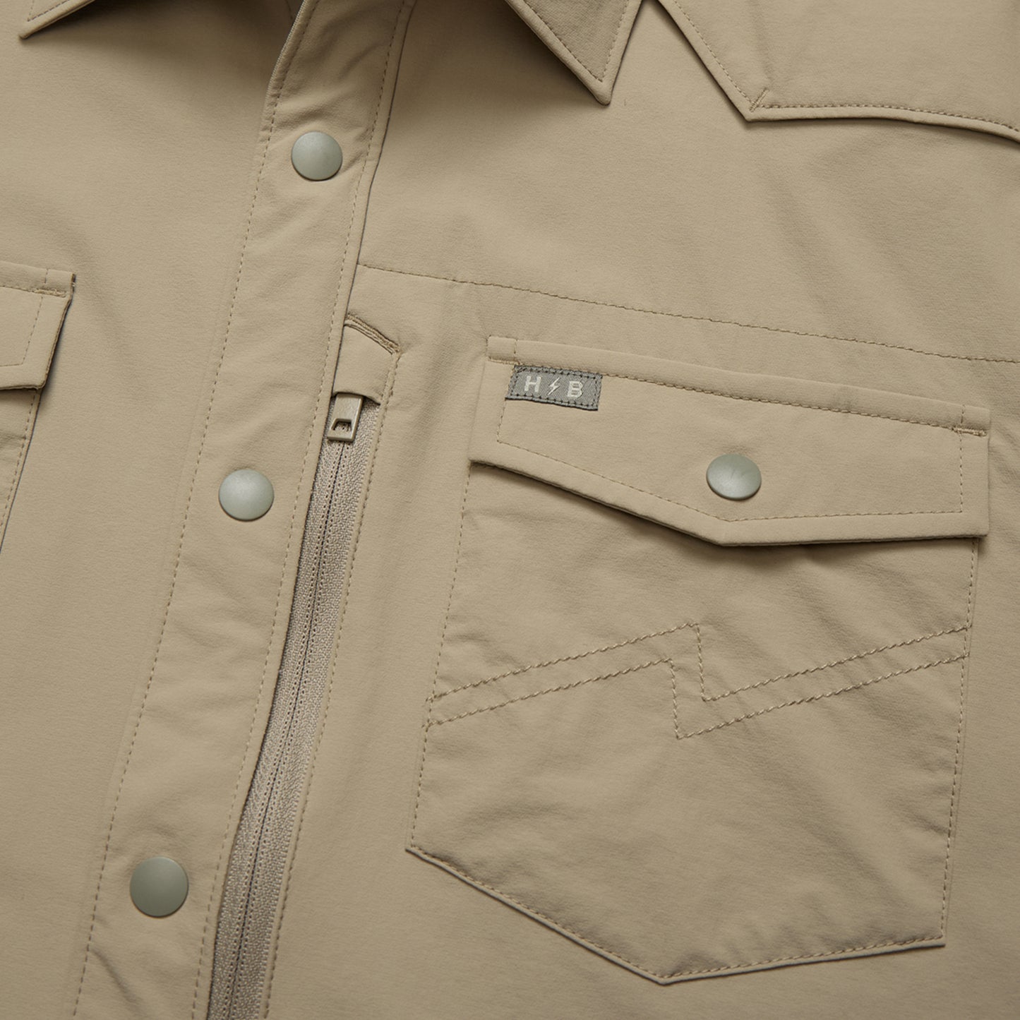 Emerger Tech Longsleeve - Driftwood - View 5