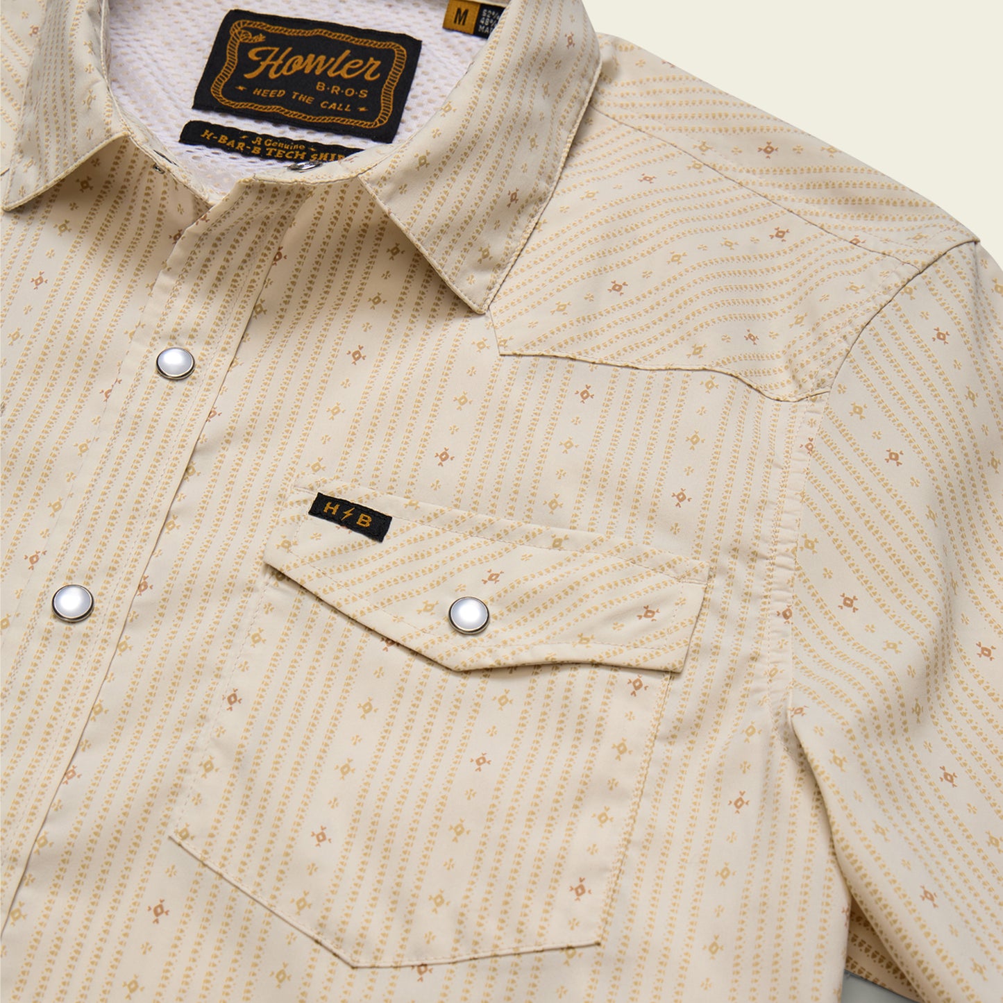 H Bar B Tech Longsleeve - Supernova Stripe : Leche - View 5