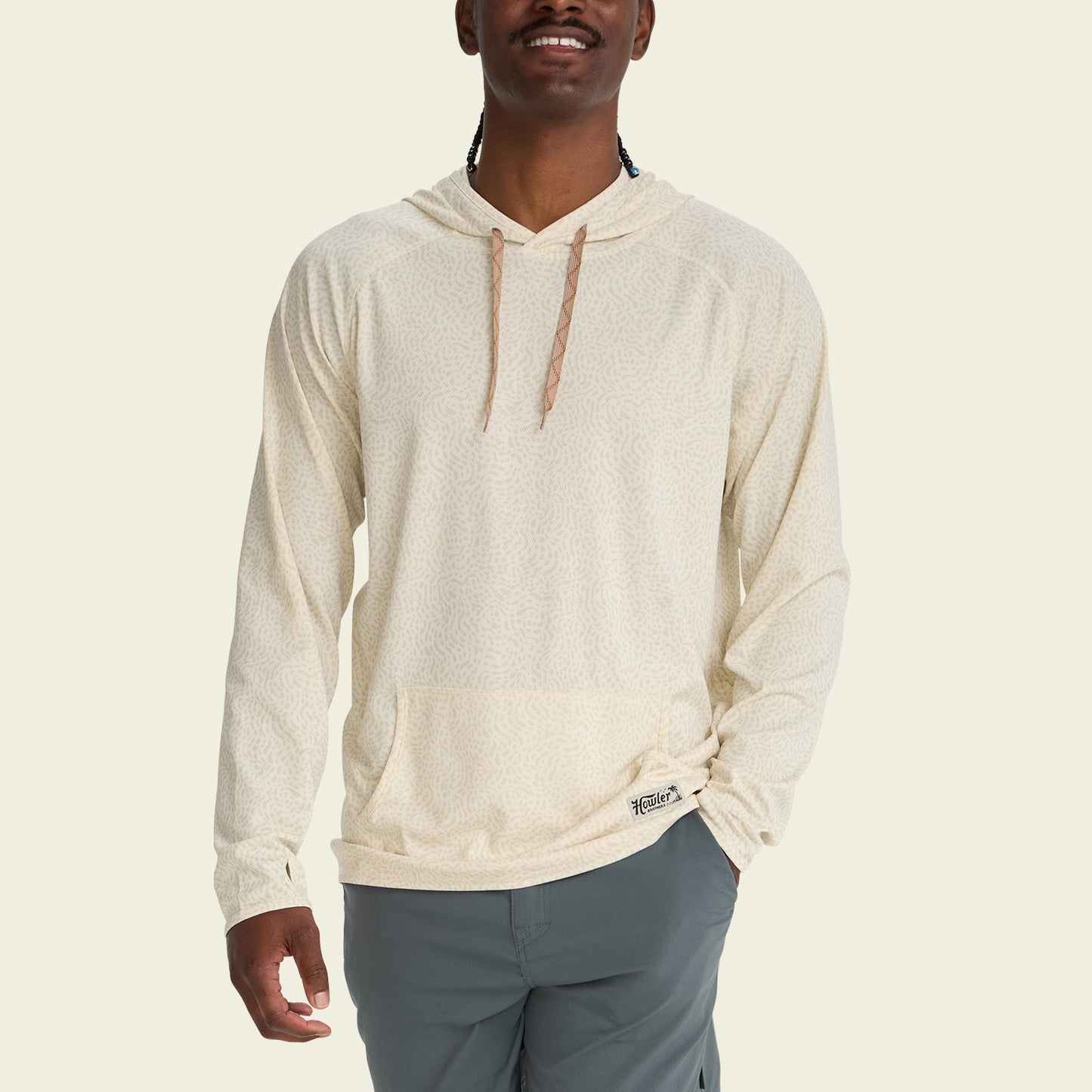 Loggerhead Hoodie - Pond Patterns : Bone - View 4