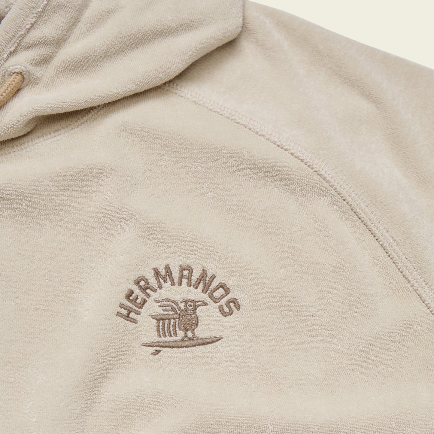 Terrycloth Hoodie - Surfbird : Sand - View 5