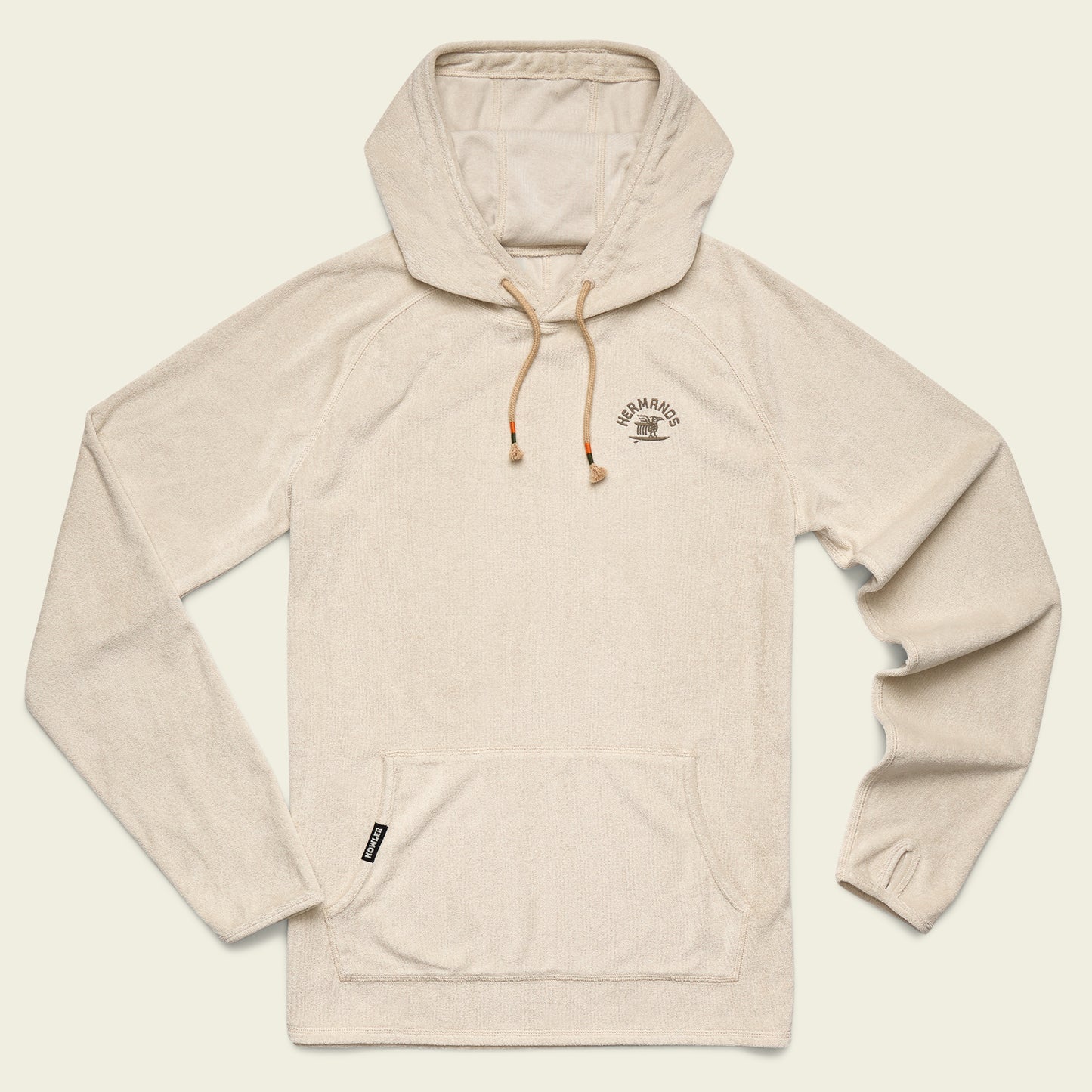 Terrycloth Hoodie - Surfbird : Sand - View 1