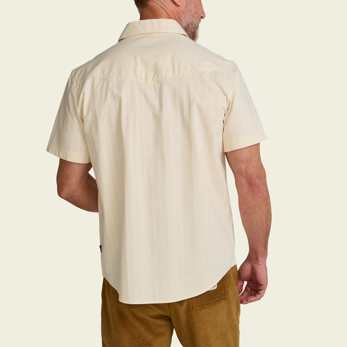 Crosscut Deluxe Shortsleeve Shirt - Fowl Play : Off White Dobby - View 6