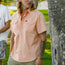 Crosscut Deluxe Shortsleeve Shirt - Seagrass : Coral Oxford