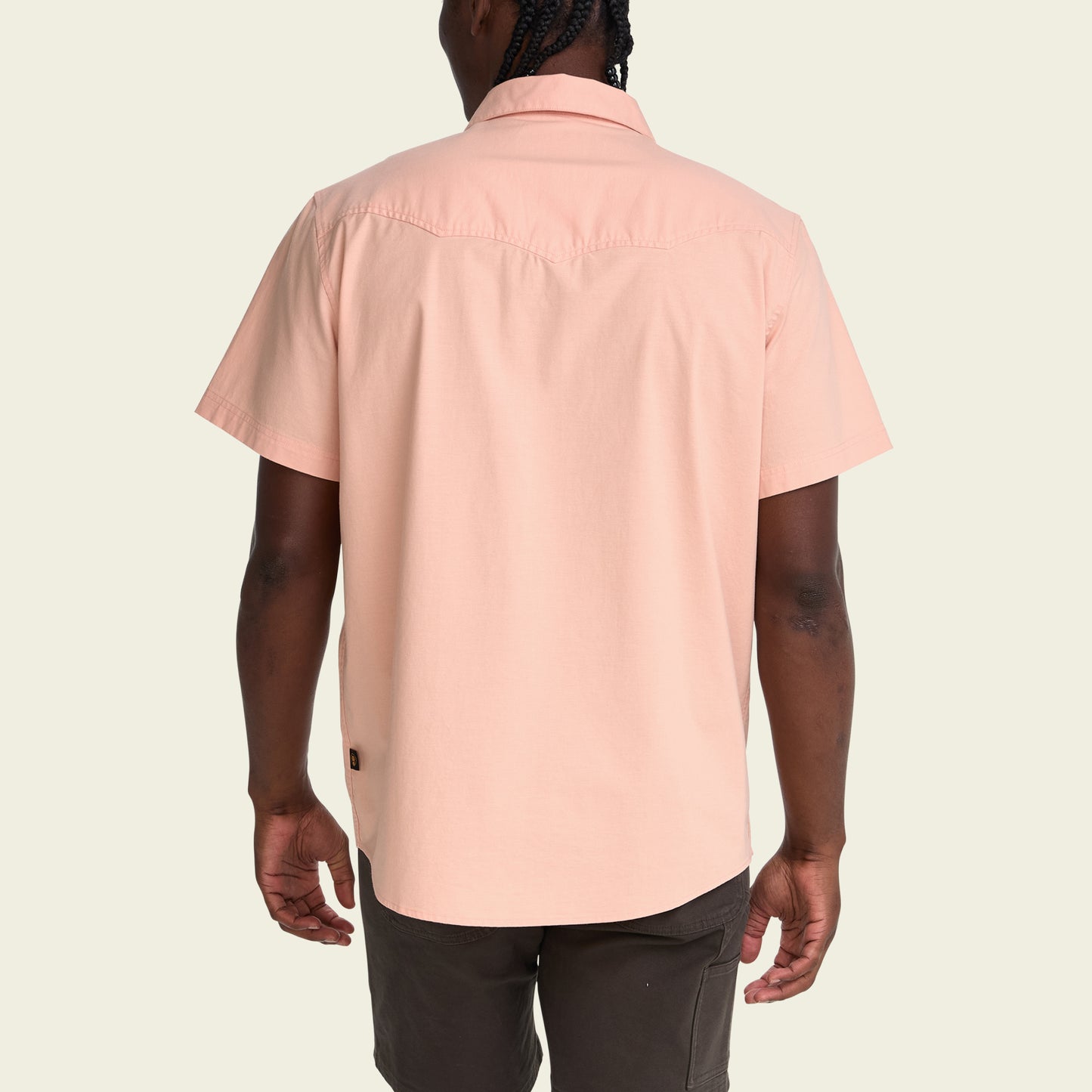 Crosscut Deluxe Shortsleeve Shirt - Seagrass : Coral Oxford - View 6