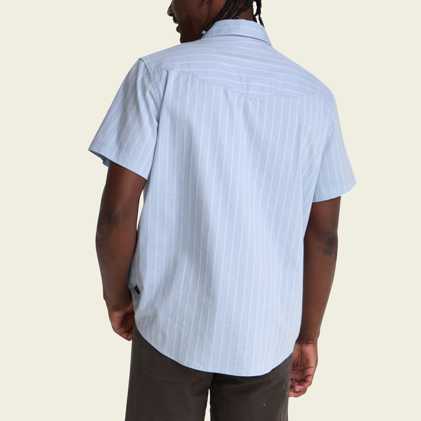 Crosscut Deluxe Shortsleeve Shirt - Surfbird : Sky Oxford Dobby - View 6