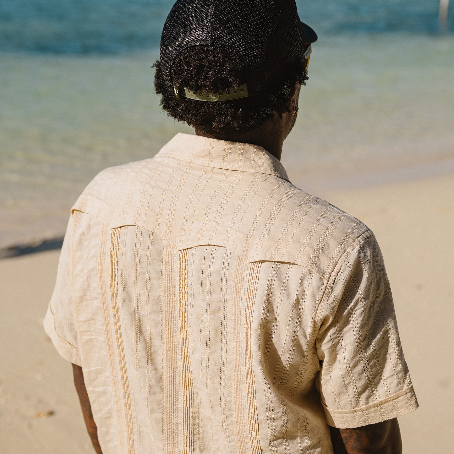 Guayabera Shirt - Temple Tracks : Oatmeal - View 8