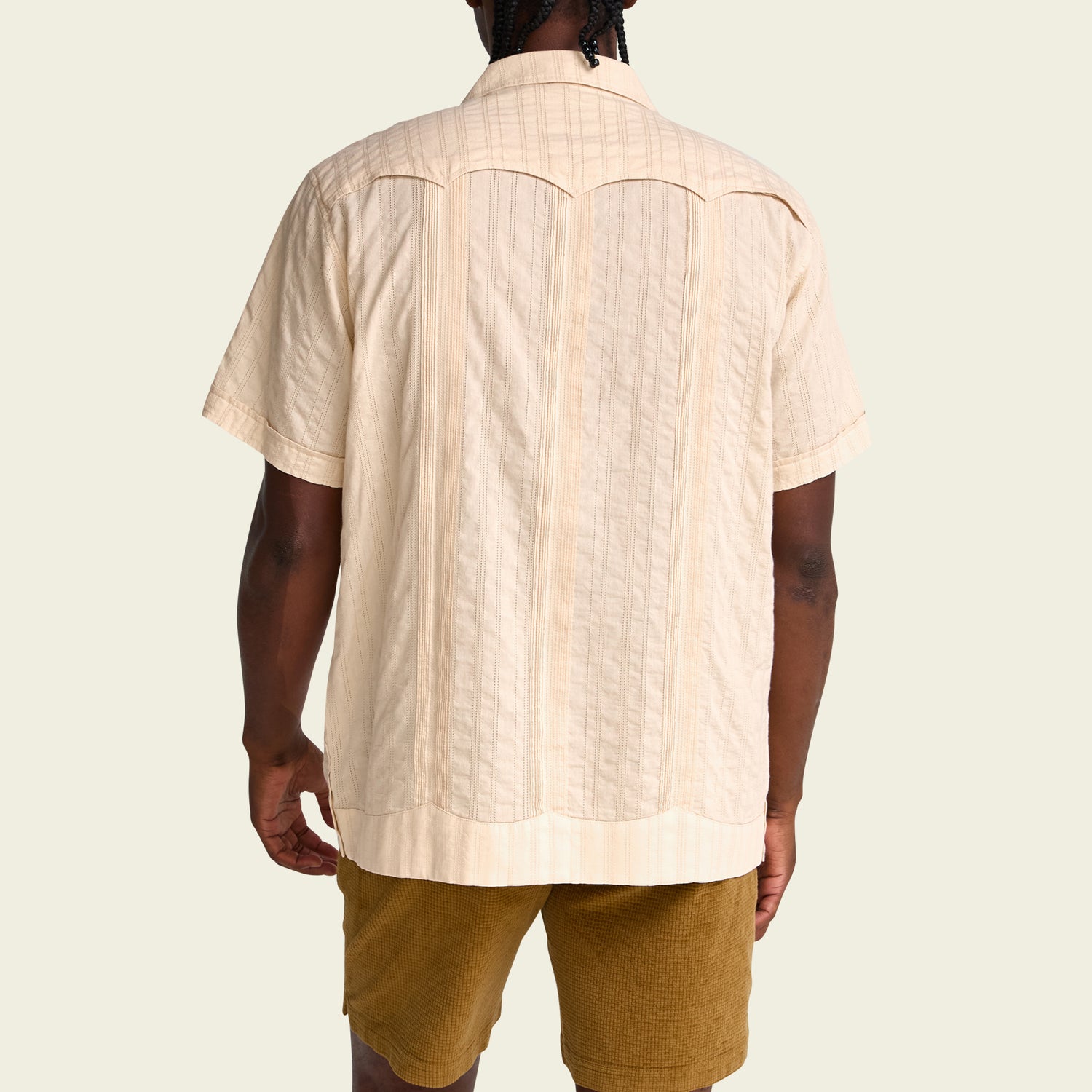 Guayabera Shirt - Temple Tracks : Oatmeal - View 6