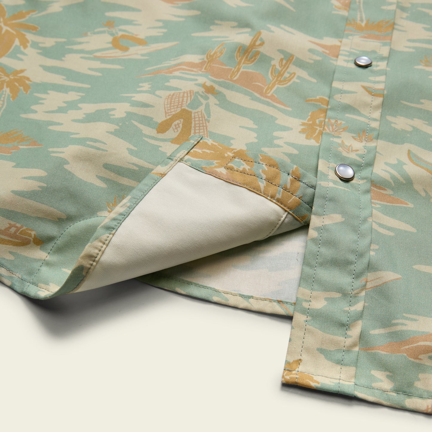 H Bar B Snapshirt - Dreamland : Seafoam - View 5