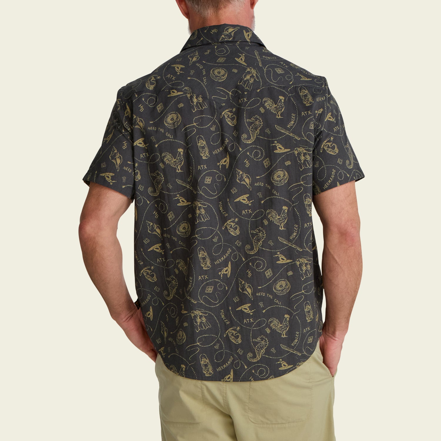 H Bar B Snapshirt - Sea Rodeo : Antique Black - View 6