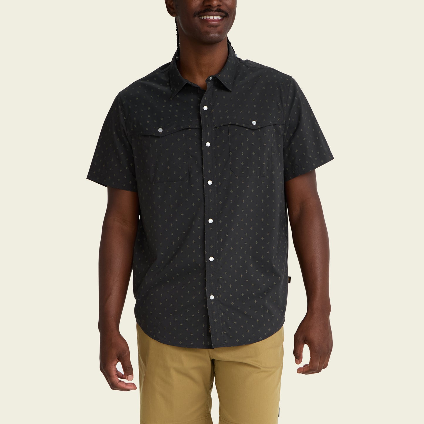 Open Country Tech Shirt - Supernovas : Antique Black - View 4