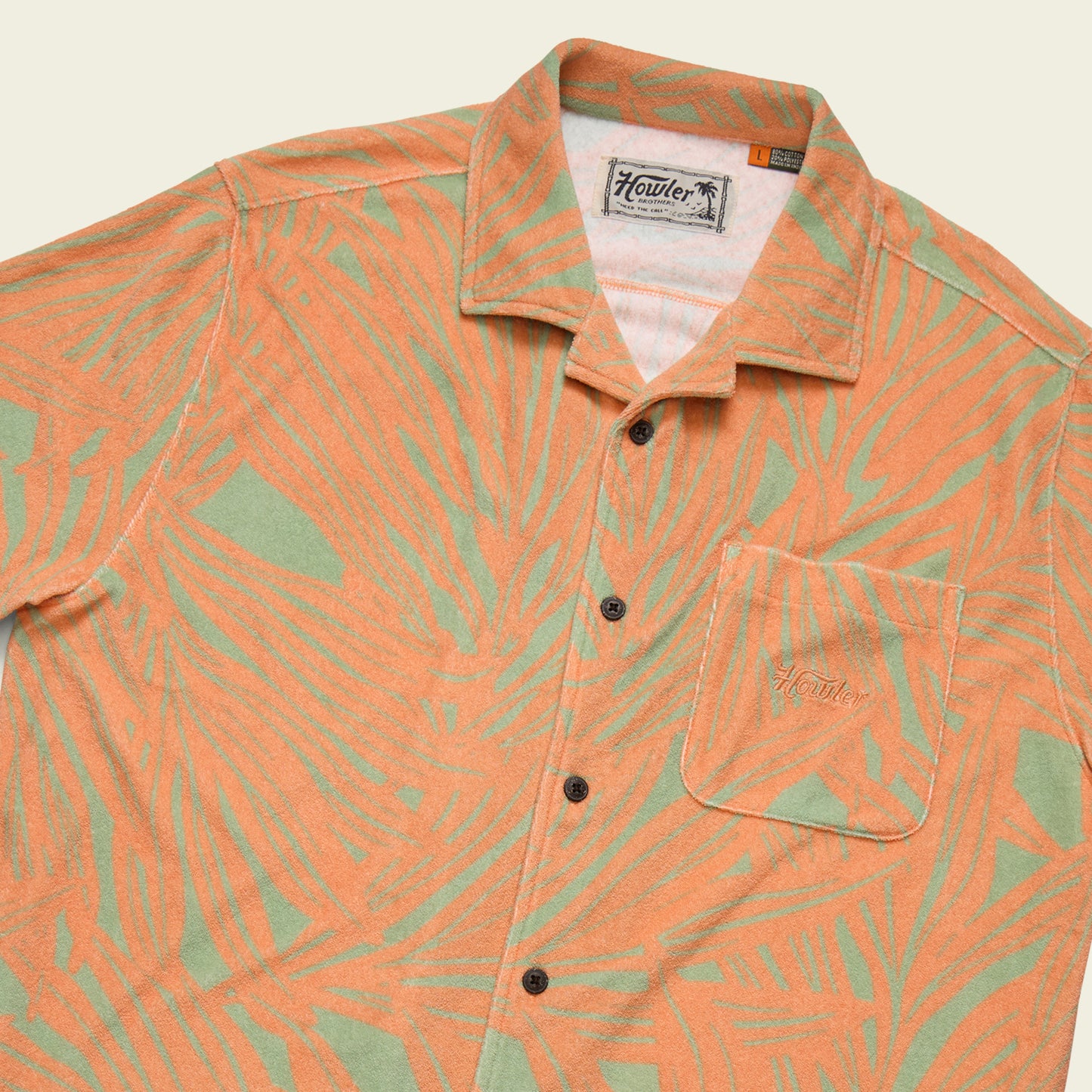Palapa Terry Shirt - Full Frondal : Dreamsicle - View 3