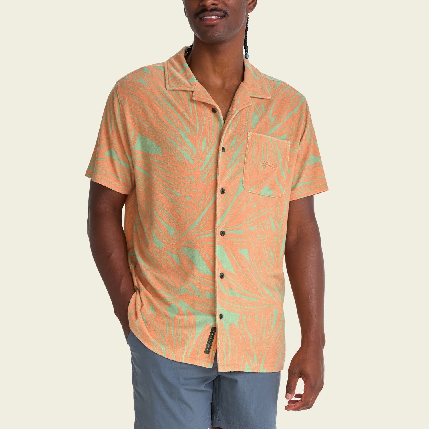 Palapa Terry Shirt - Full Frondal : Dreamsicle - View 4