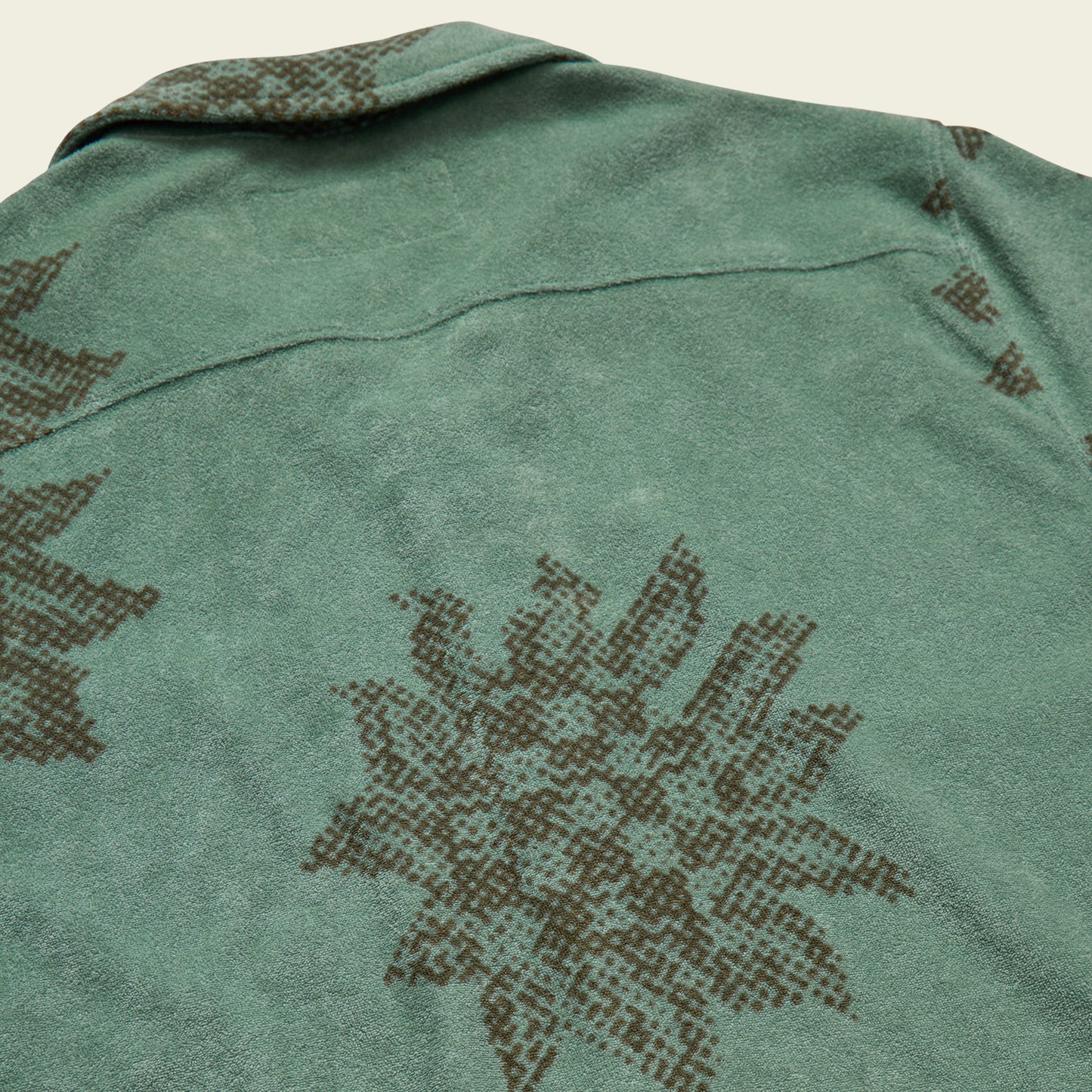 Palapa Terry Shirt - Sunflower Pixels : Granite Green - View 8