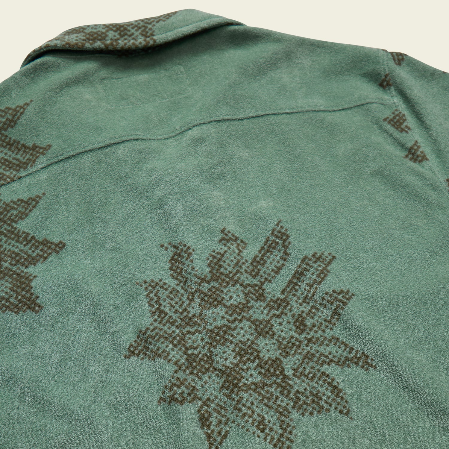 Palapa Terry Shirt - Sunflower Pixels : Granite Green - View 8