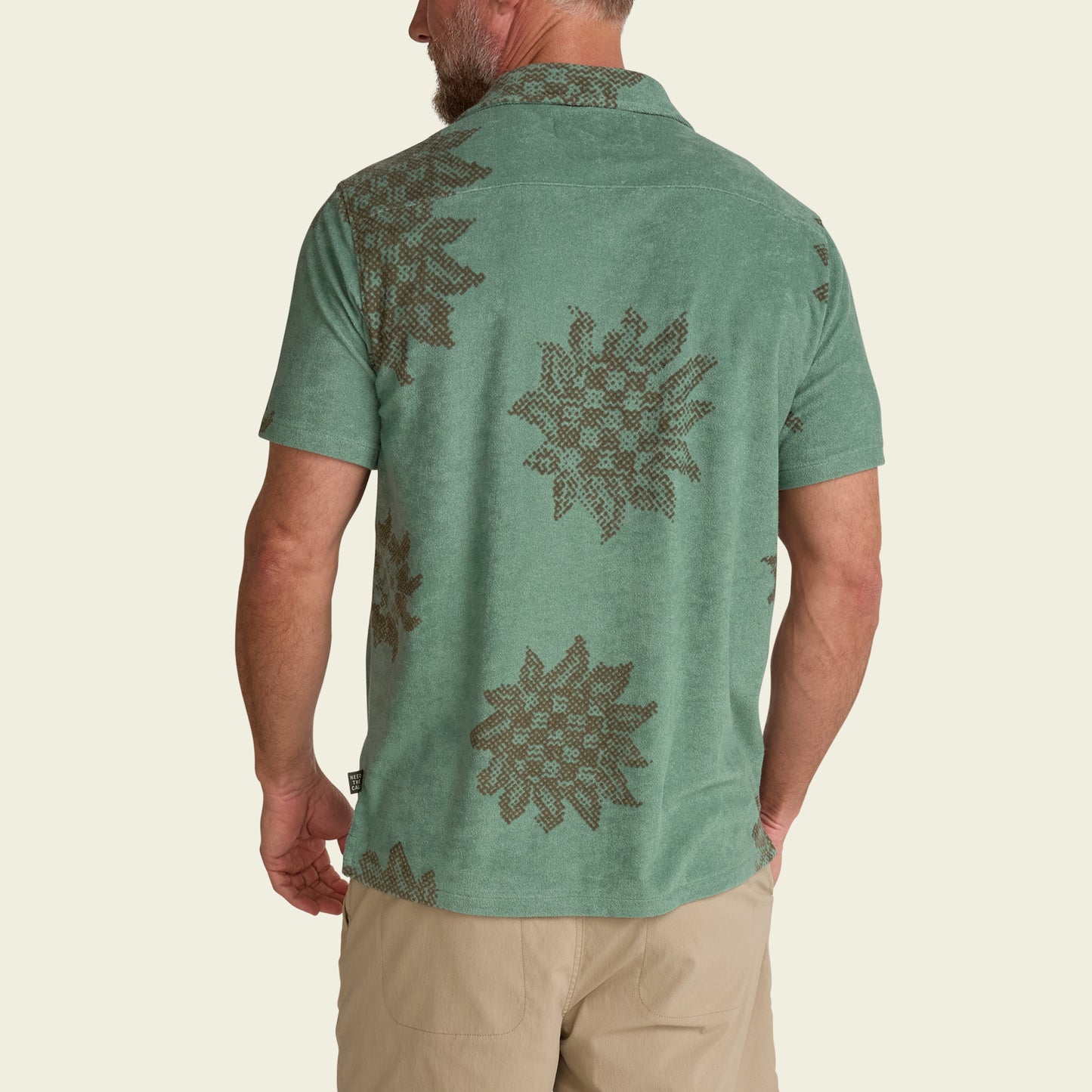 Palapa Terry Shirt - Sunflower Pixels : Granite Green - View 6