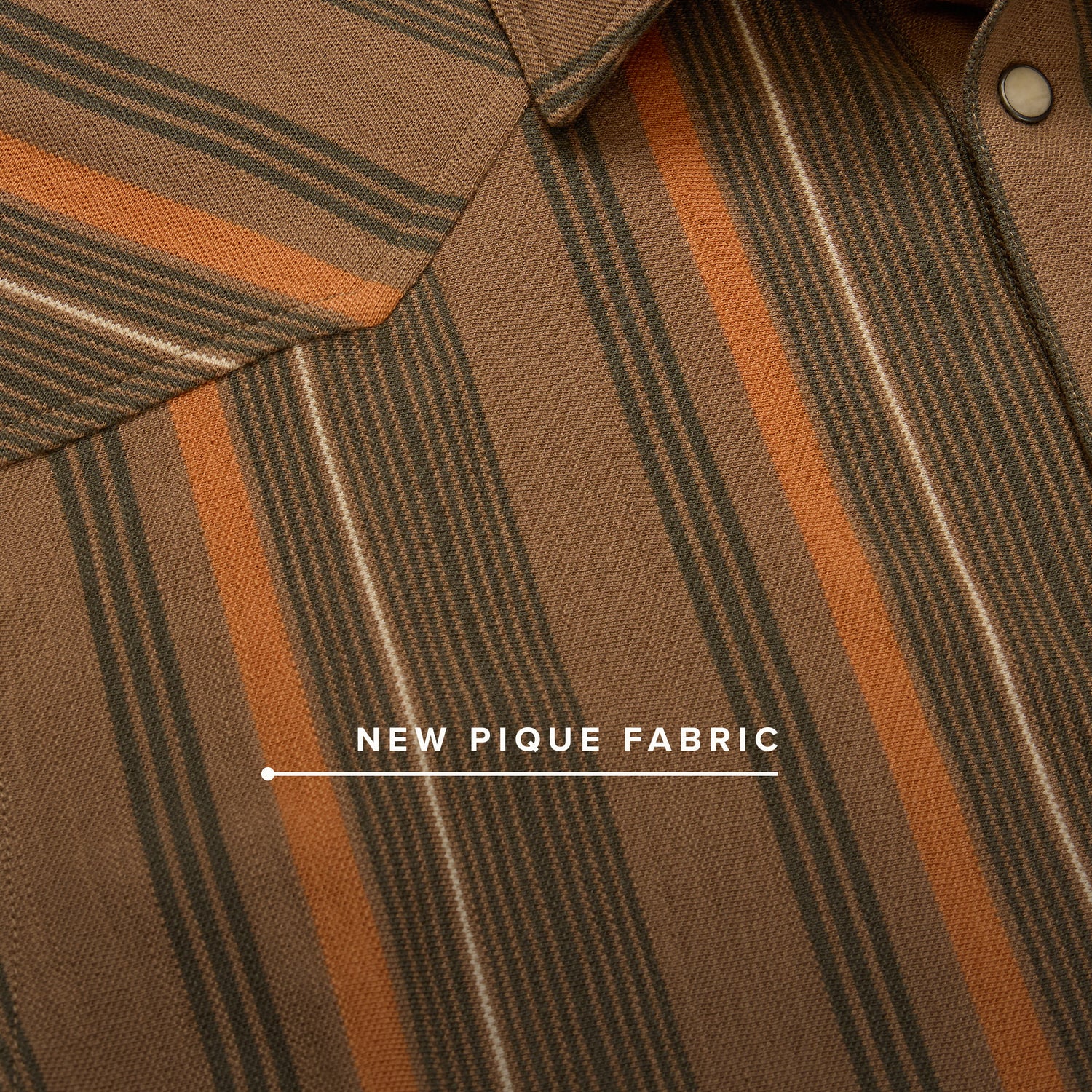 Ranchero Polo - Old Bill Stripe : Otter - View 3