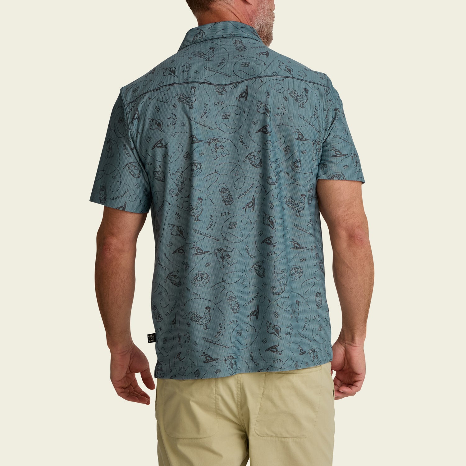 Ranchero Tech Polo - Sea Rodeo : Iron Blue - View 6