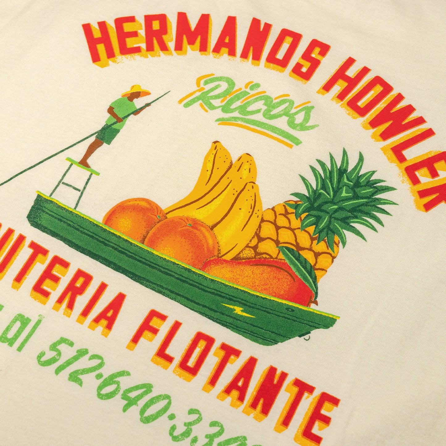 Frutería Flotante Cotton Pocket T-Shirt - Natural - View 4