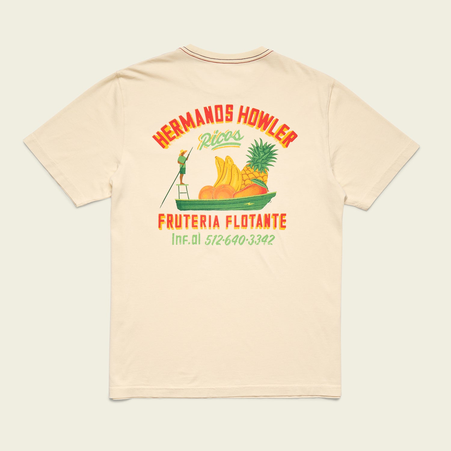 Frutería Flotante Cotton Pocket T-Shirt - Natural