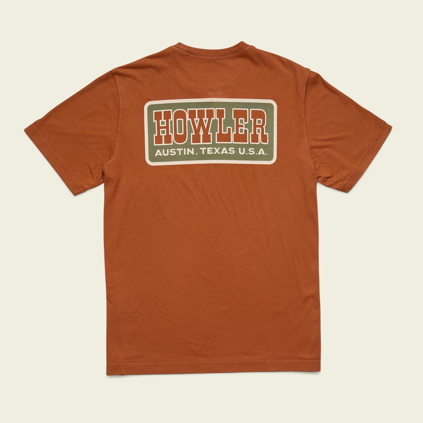 Howler Slab Cotton T-Shirt - Caramel - View 1