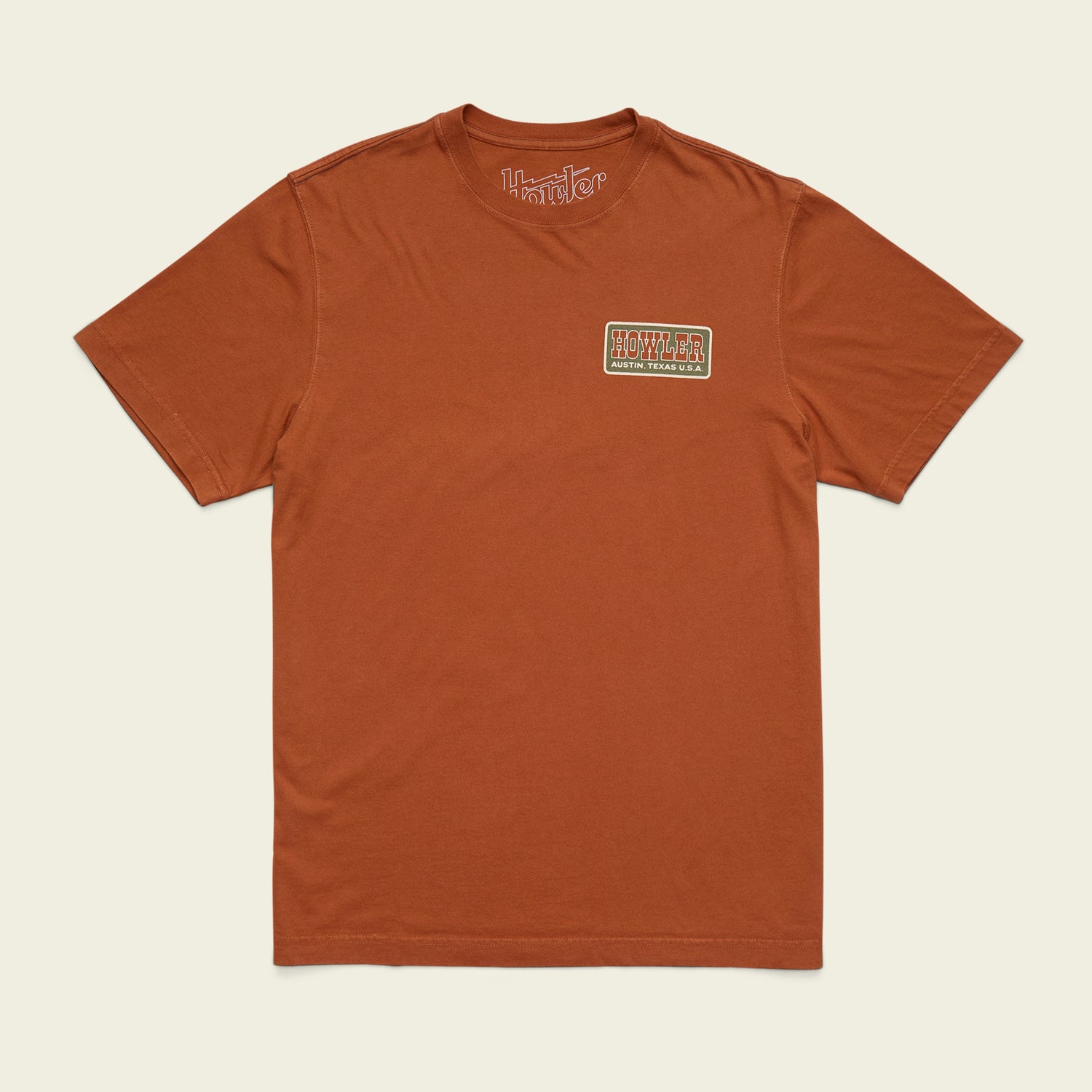 Howler Slab Cotton T-Shirt - Caramel - View 3