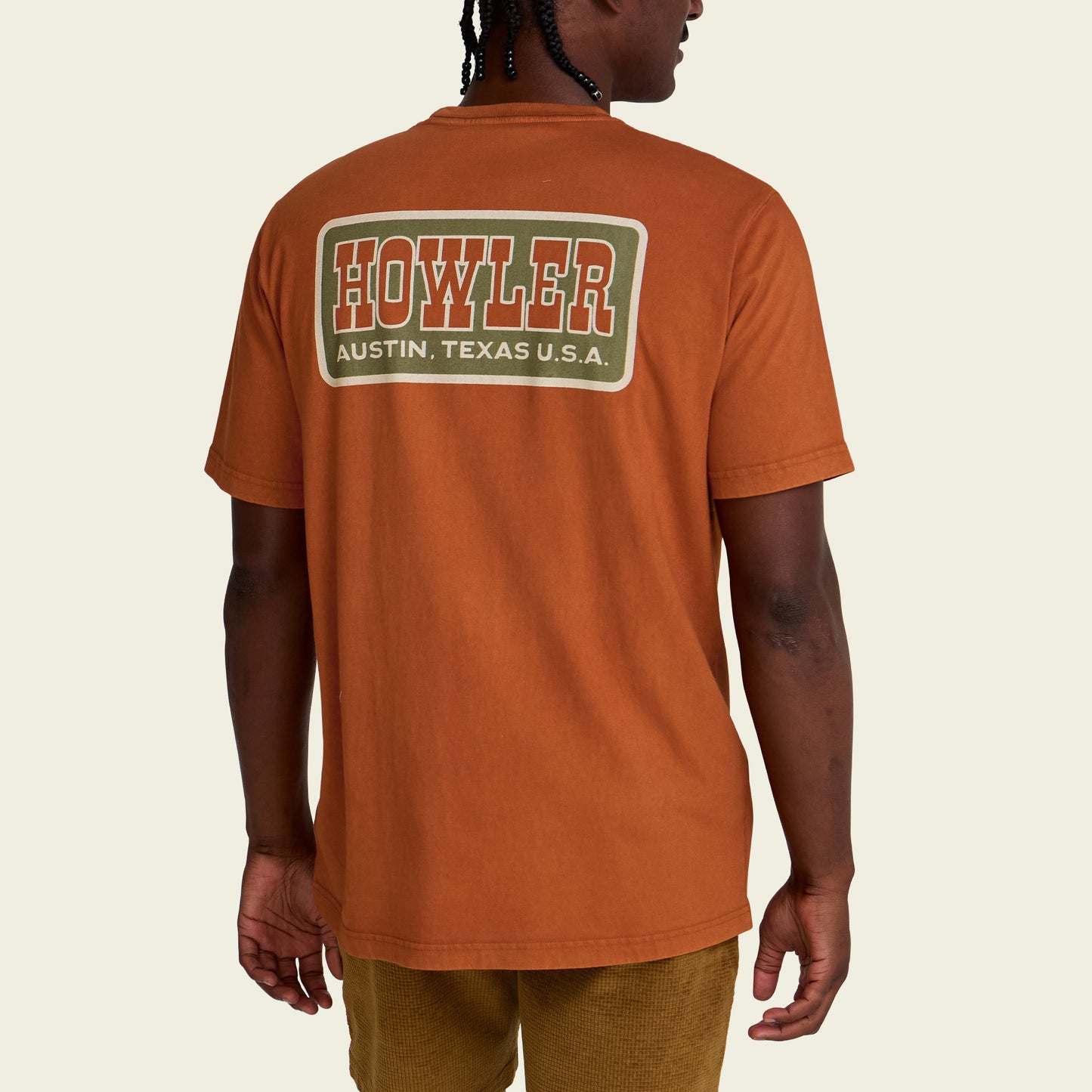 Howler Slab Cotton T-Shirt - Caramel - View 5