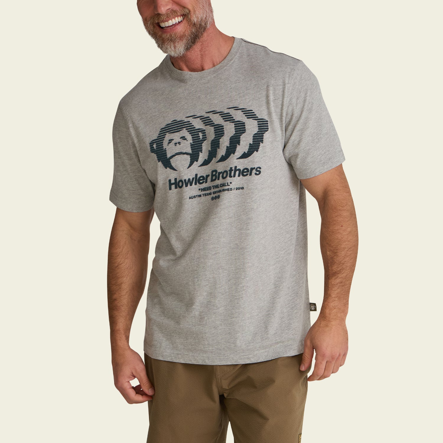 Mono Mirage T-Shirt - Light Grey Heather - View 4