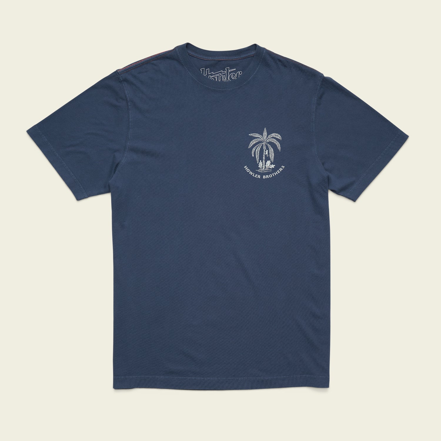 Palmetto Print Cotton T-Shirt - Key Largo - View 3