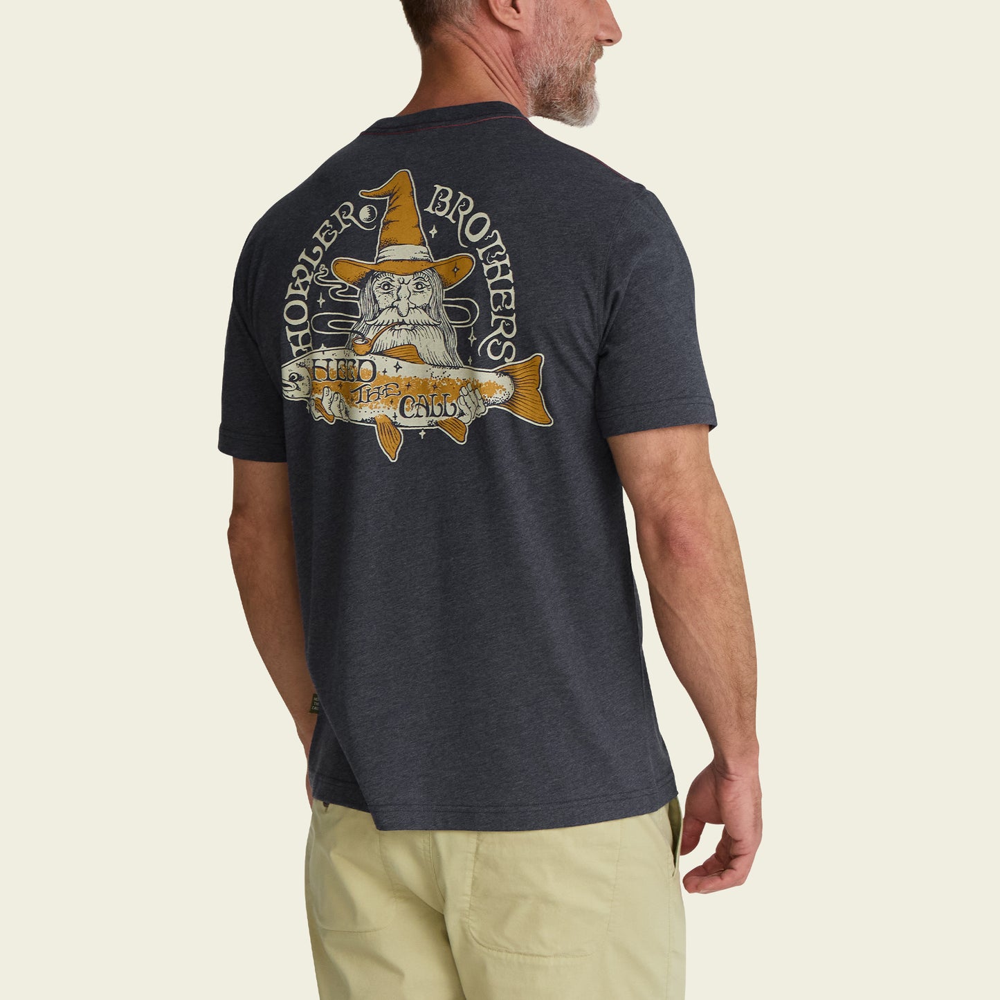 River Wizard T-Shirt - Navy Heather - View 5