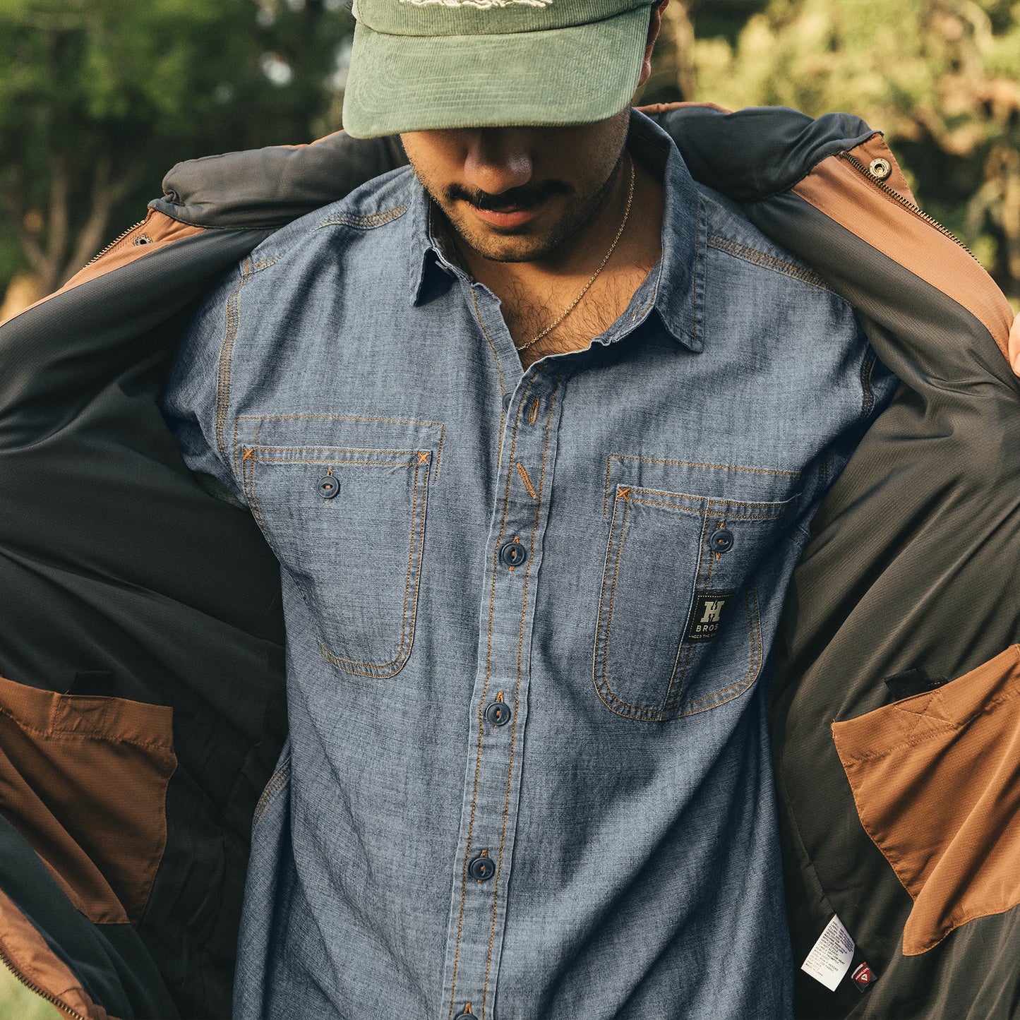 Tallier Work Shirt - Washed Blue Chambray - View 5